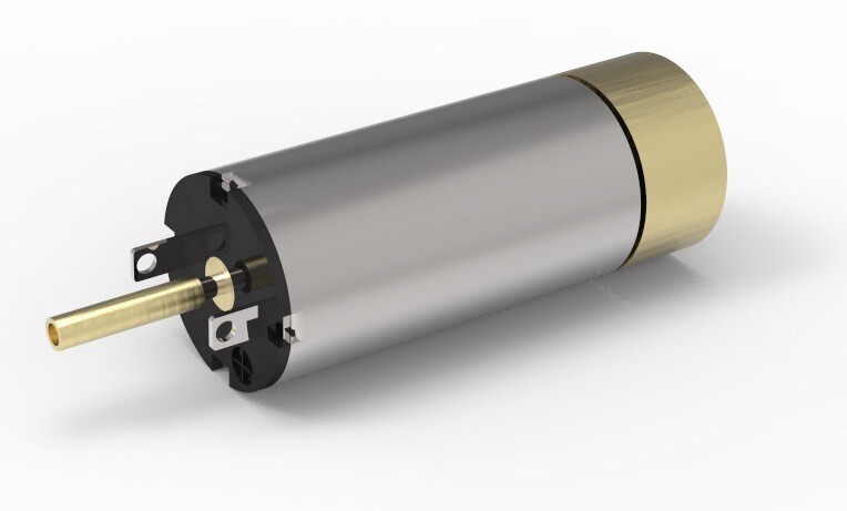 1020D Coreless motor 12V with 10 mm adapter + flywheel