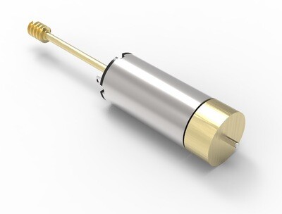 1020D Coreless motor 12V with 30 mm adapter, flywheel + M0.3 brass worm OD 3.5