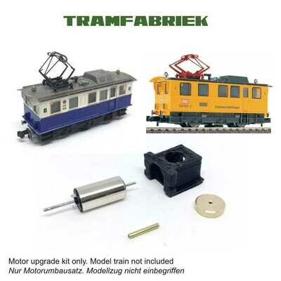 Fleischmann N 7969 7968 Schienenreinigungslok Track cleaner Motorumbau mit Schwungrad