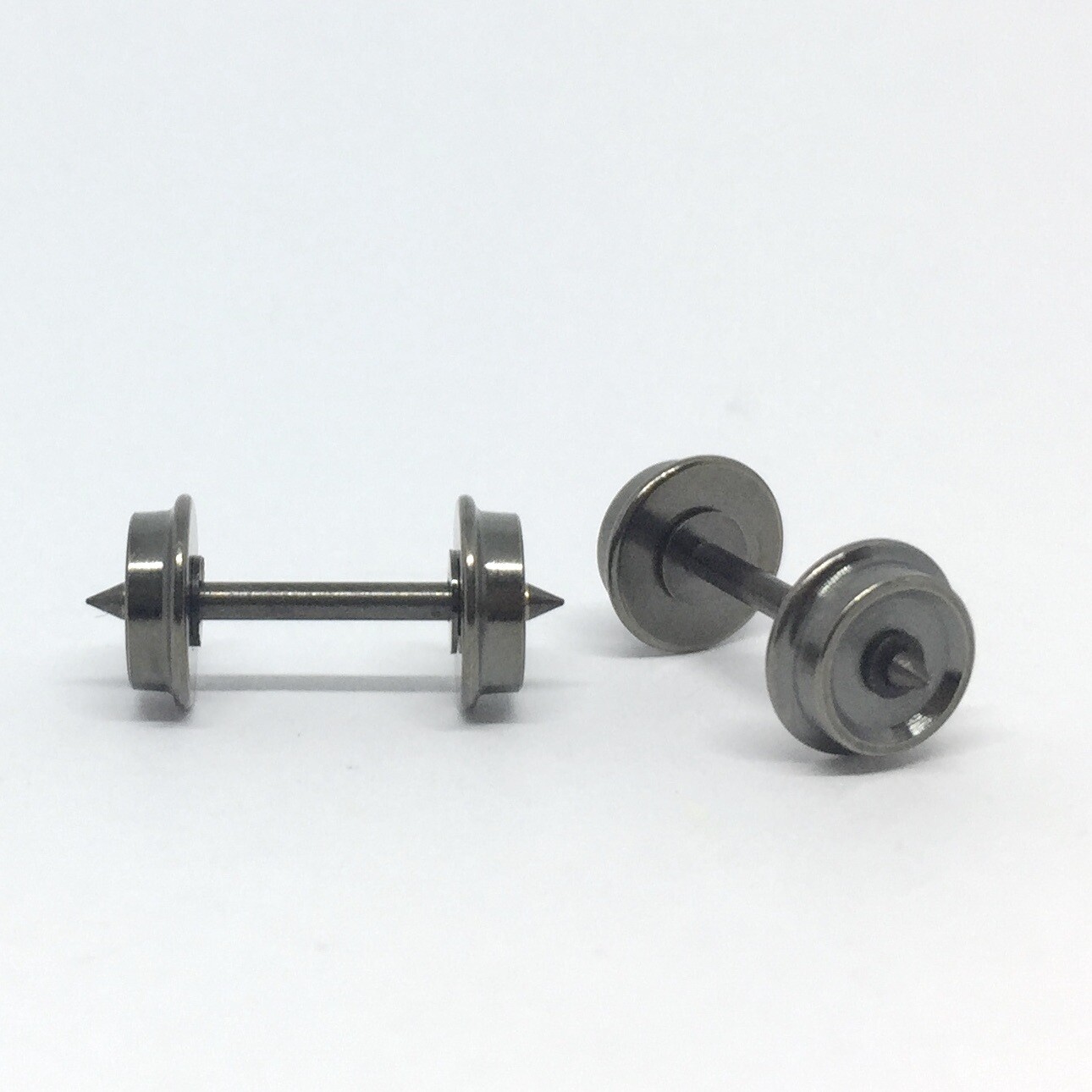7mm Disc wheel set RP25 (2 axles) H0m. Axle 1.5mm x 18.5mm. Both side isolated