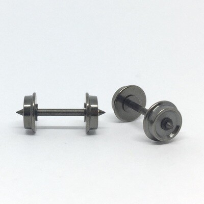 7mm Disc wheel set RP25 (2 axles) H0m. Axle 1.5mm x 18.5mm. Both side isolated