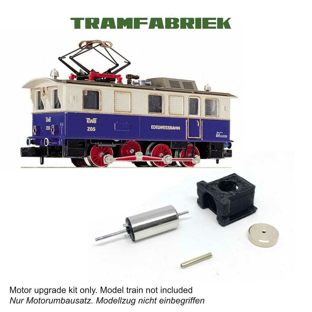 Fleischmann N 7305 7306 Edelweiss Zahnradlok Motorumbau mit Schwungrad