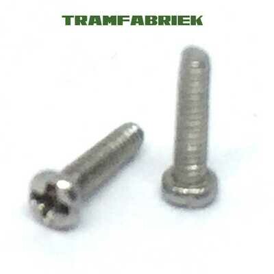 M1.2 screws L6 mm Cross head Cheesehead (10 pieces)