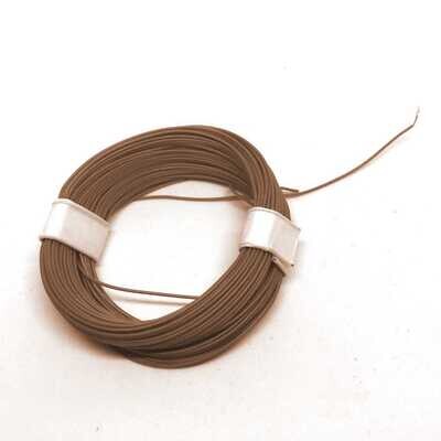 Ultra thin wire Brown - 0,008 mm2, 10 mtr