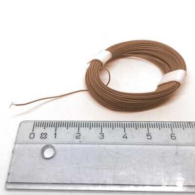 Ultra thin wire Brown - 0,008 mm2, 10 mtr