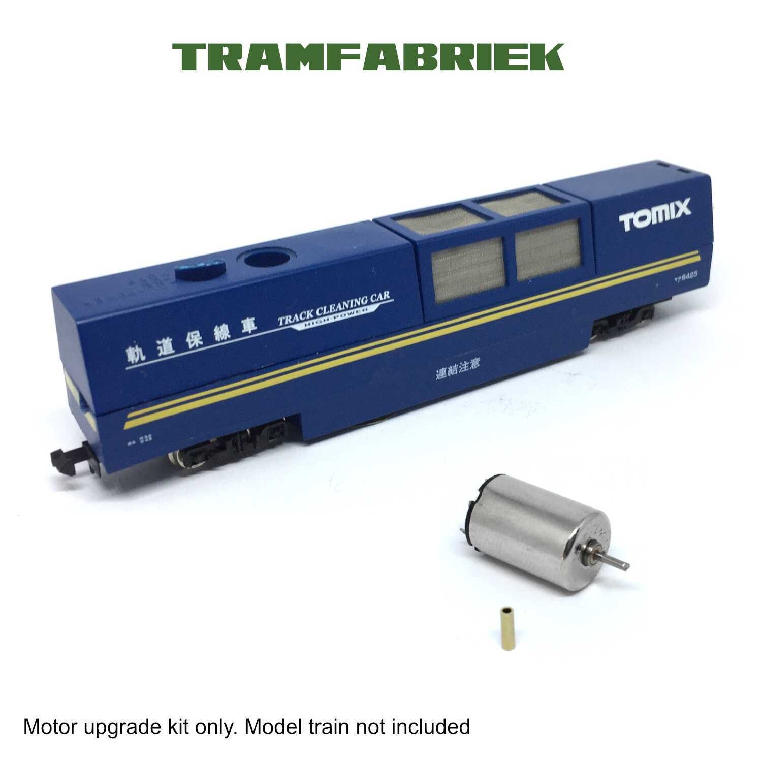 Dapol &amp; Tomix Track cleaner 12V coreless motor upgrade