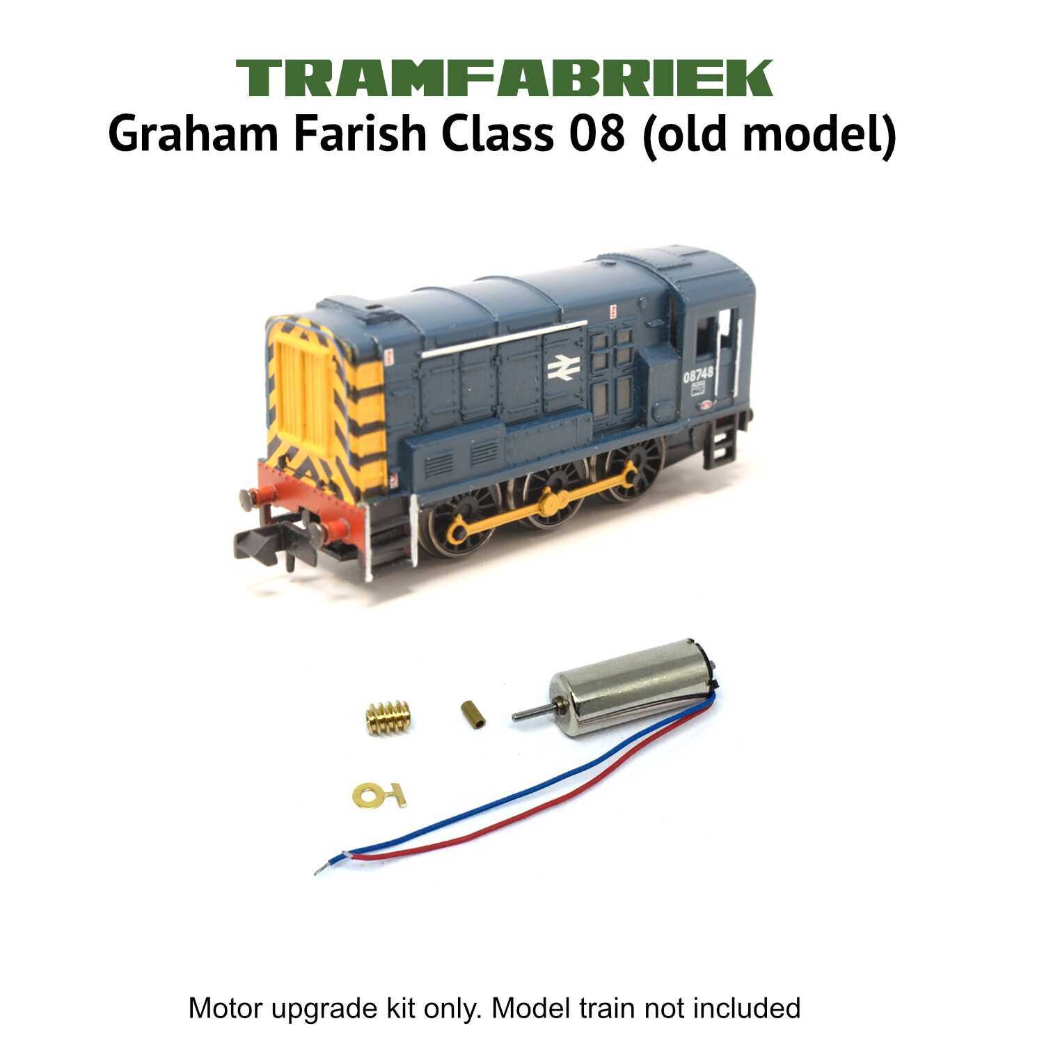 Graham Farish Class 08 (Poole version) - 12V Coreless motor upgrade