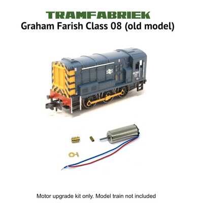 Graham Farish Class 08 (Poole version) - 12V Coreless motor upgrade