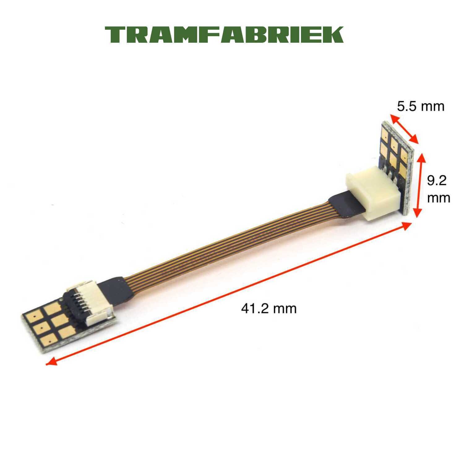 Flex Connector 6PHV (corner + flat connector) by Train-O-Matic