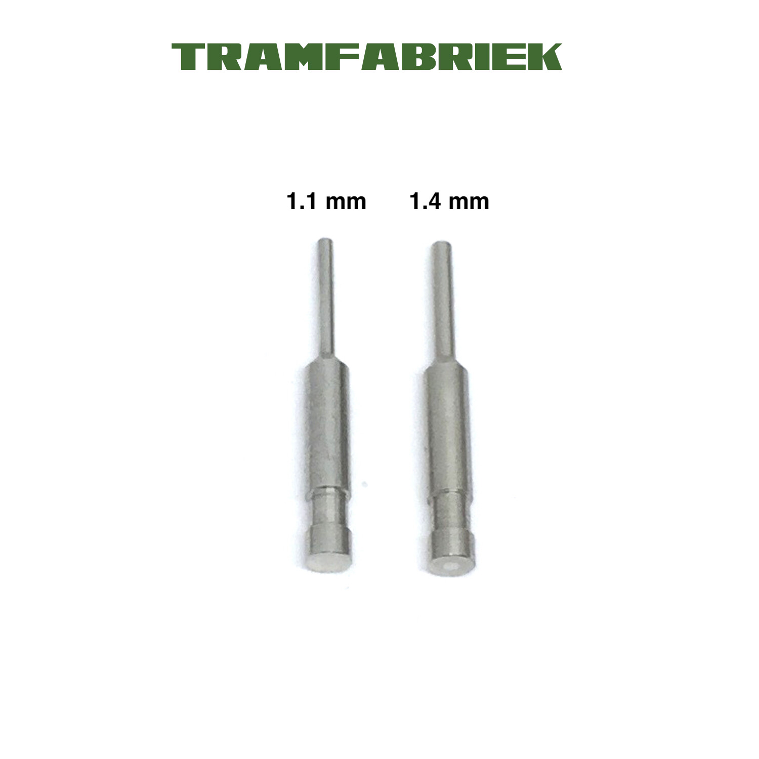 Replacement pins for gear puller, Amount: 2 pins: Ø 1.1 mm and 1.4 mm
