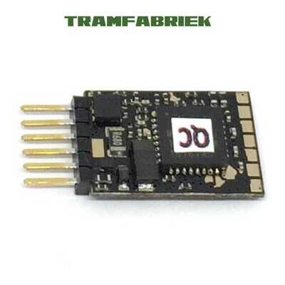 DCC decoder Train-O-Matic Micro 6 pin NEM 651 connector (6P)