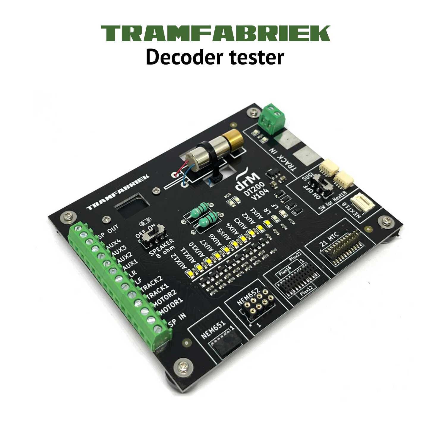 Tramfabriek DCC Decoder Test Board