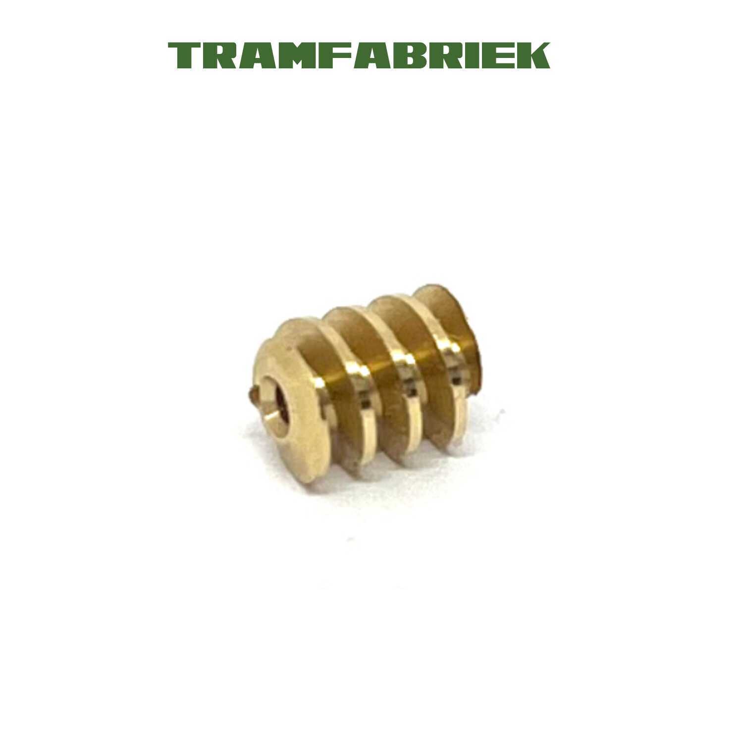 Worm M0.4 for 1.0mm shaft (brass)