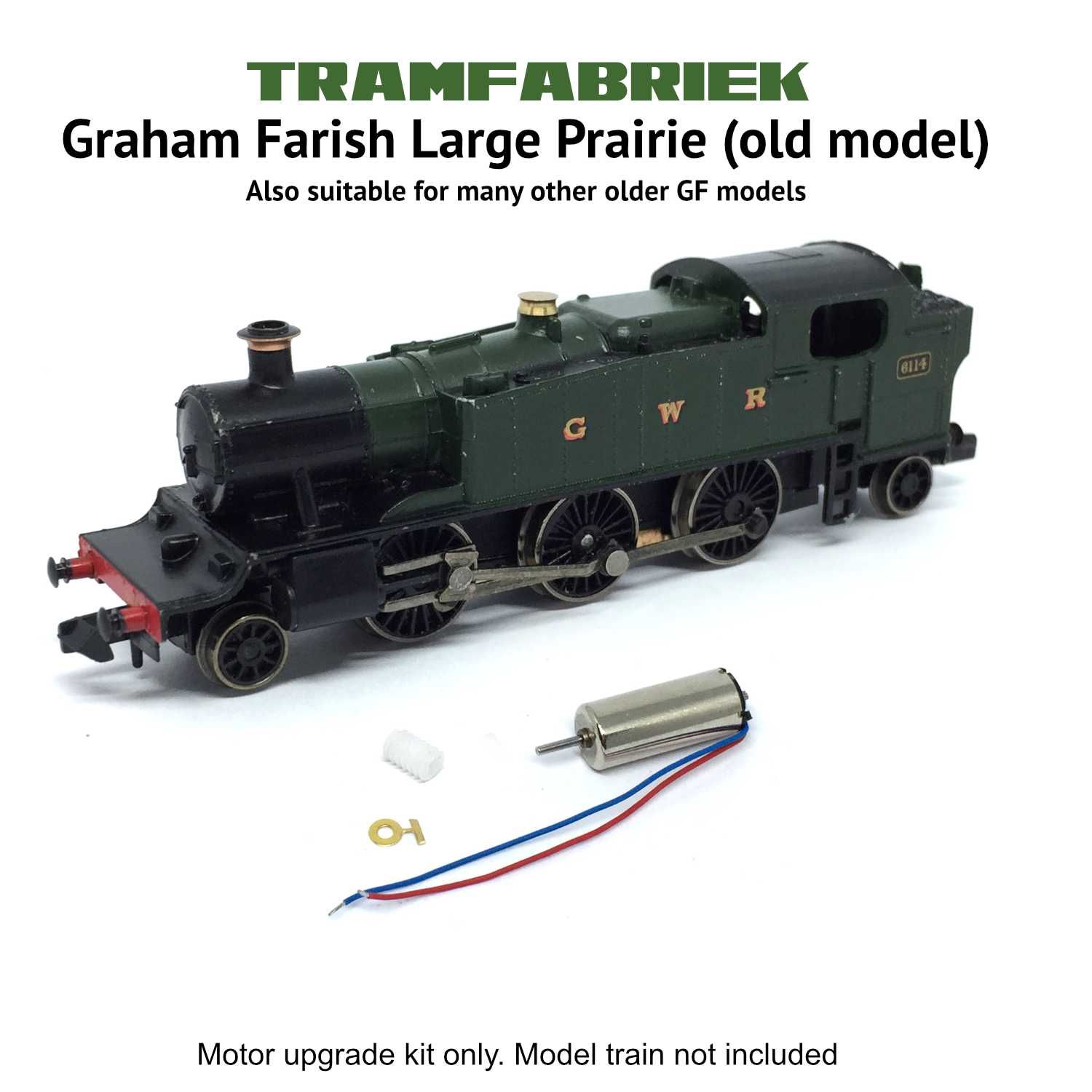 Graham Farish Large Prairie 12V Coreless motor upgrade