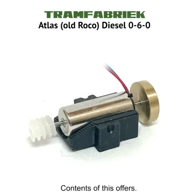 Atlas Diesel H0e Coreless 12V Mini Motor upgrade kit (older version of Roco) - Assembled
