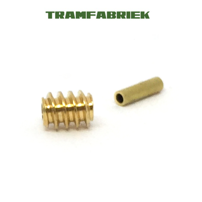 Worm M0.3 for 1.0mm shaft (brass)