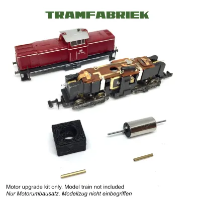 Upgrade kit for Fleischmann V100 BR 212 Coreless 12V Mini Motor