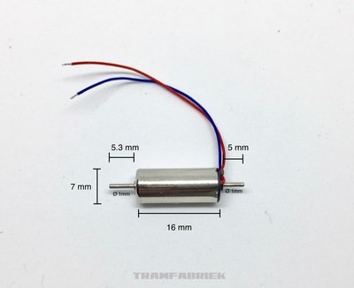 0716D 12V Coreless Mini Motor 7 x 16mm (Dual Shaft)
