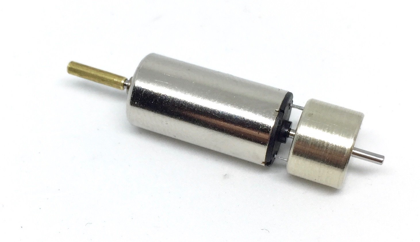0716D 12V Coreless Mini Motor 7 x 16 mm (Dual shaft) with flywheel and 1.5 mm adapter
