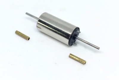 0816D 12V Coreless Mini Motor 8 x 16 mm (Dual shaft) with 2x 1.5 mm adapters