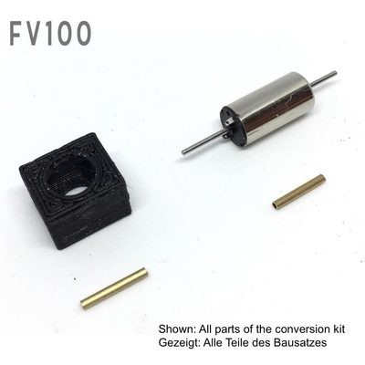 Upgrade kit for Fleischmann V100 BR 212 Coreless 12V Mini Motor