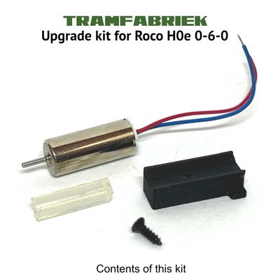 Coreless 12V Mini Motor upgrade kit for Roco H0e Steam locomotive