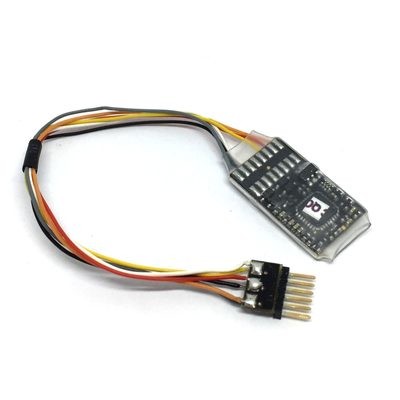 DCC decoder Train-O-Matic Mini 6 wires + 6 PIN NEM 651 (W6P)