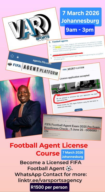 FIFA Football Agents License Course - Jo'burg
