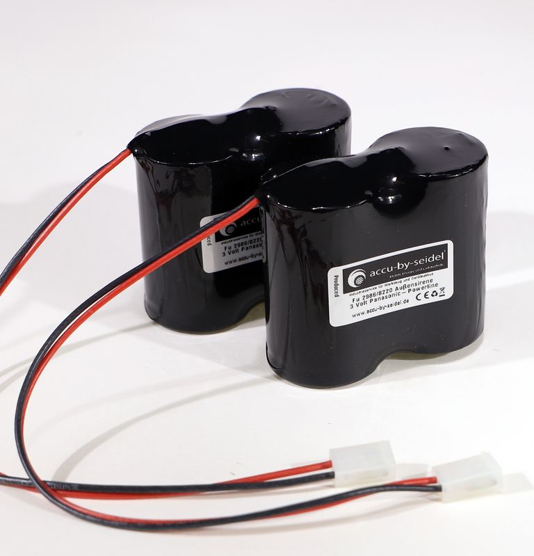 Ersatzbatterien für ABUS Security-Center 2WAY-Funk-Außensirene FU2986 für Secvest FU8220 FU8222 FUSG50000 Funkaußensirene