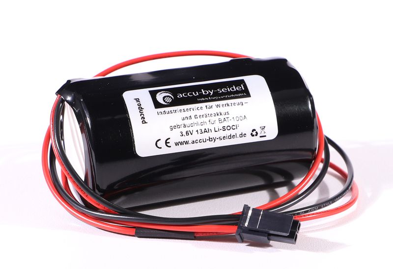 Ersatz-Batterie 3,6V 13Ah gebräuchlich für Jablotron Aussensirene - Sirene Lithium Batterie JA-163A 3,6V Alarm BAT-100, BAT-100A