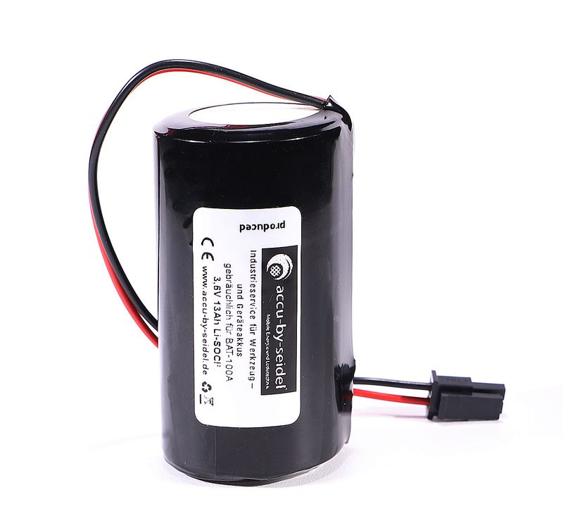 Ersatz-Batterie 3,6V 13Ah gebräuchlich für Jablotron Aussensirene - Sirene Lithium Batterie JA-163A 3,6V Alarm BAT-100, BAT-100A