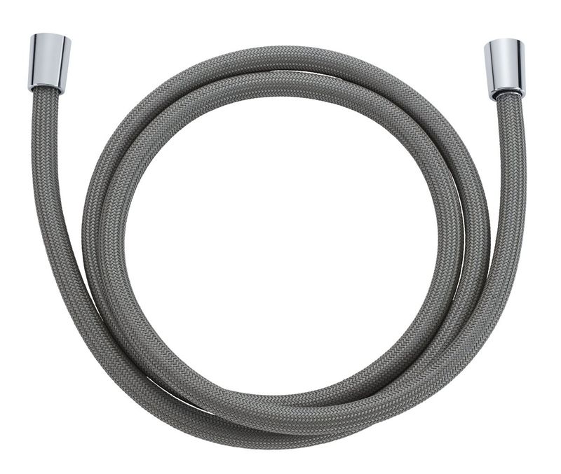 FLEXIBLE DE DOUCHE CHROMALUX ZERO SILVER STEEL 200CM - avec régulateur de débit 9L/min max.