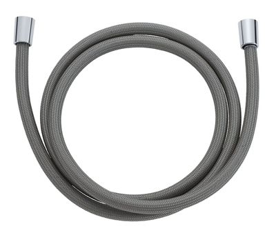 FLEXIBLE DE DOUCHE CHROMALUX ZERO SILVER STEEL 200CM - avec régulateur de débit 9L/min max.