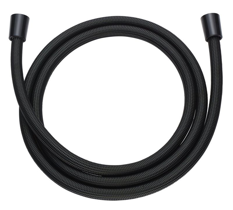FLEXIBLE DE DOUCHE CHROMALUX ZERO NOIR 200CM - avec régulateur de débit 9L/min max.