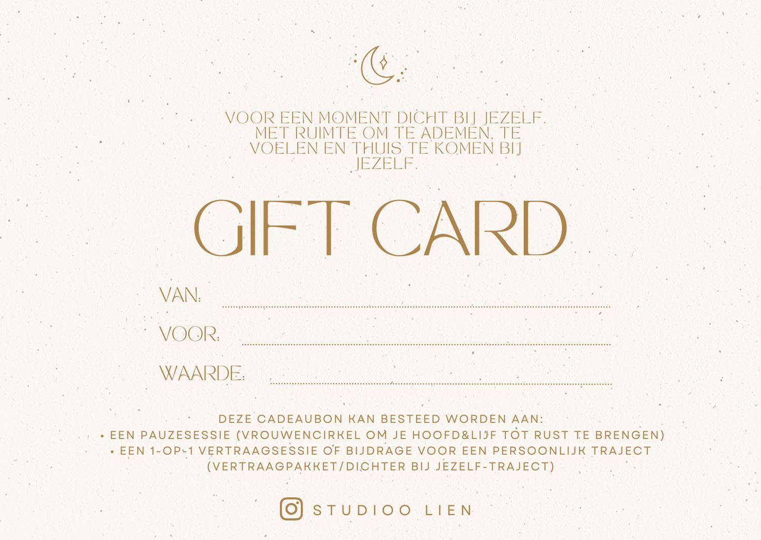Giftcard Studioo Lien