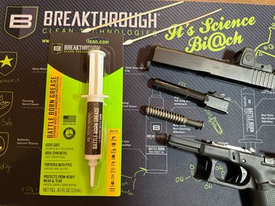 Breakthrough Clean Technologies Battle Born Grease w/ PTFE, 12cc Syringe, Clear