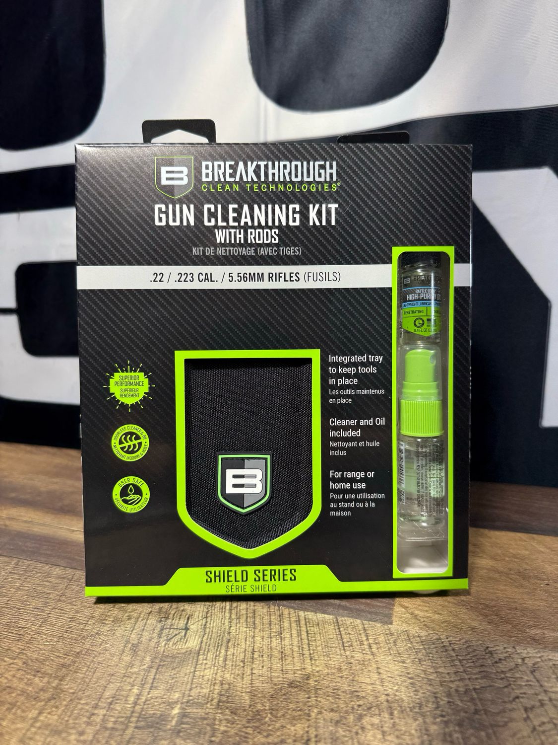 Breakthrough Clean Technologies Shield Series Stainless Steel Rod Cleaning Kit, .223 Caliber & 5.56mm
