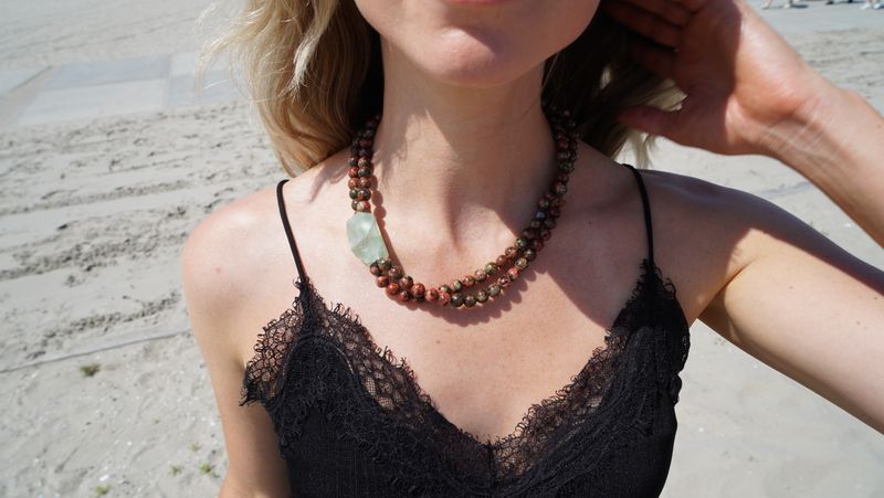 Unakiet Aquamarijn Ketting