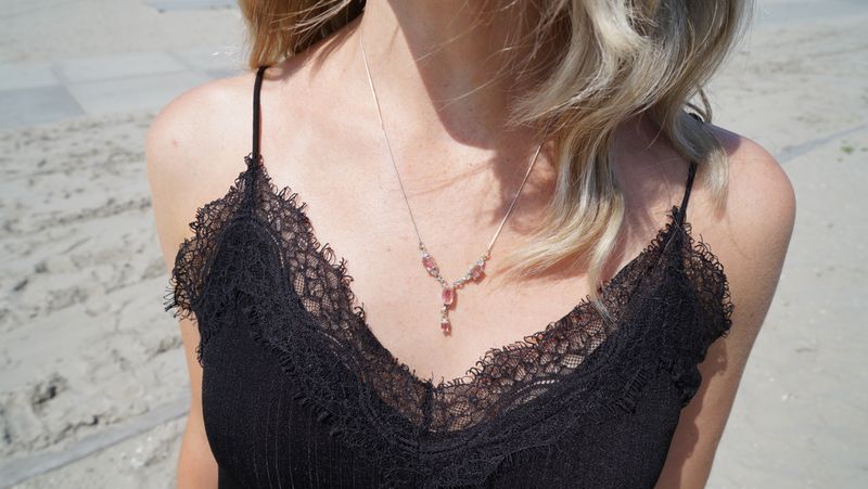 Tourmalijn Roze Ketting