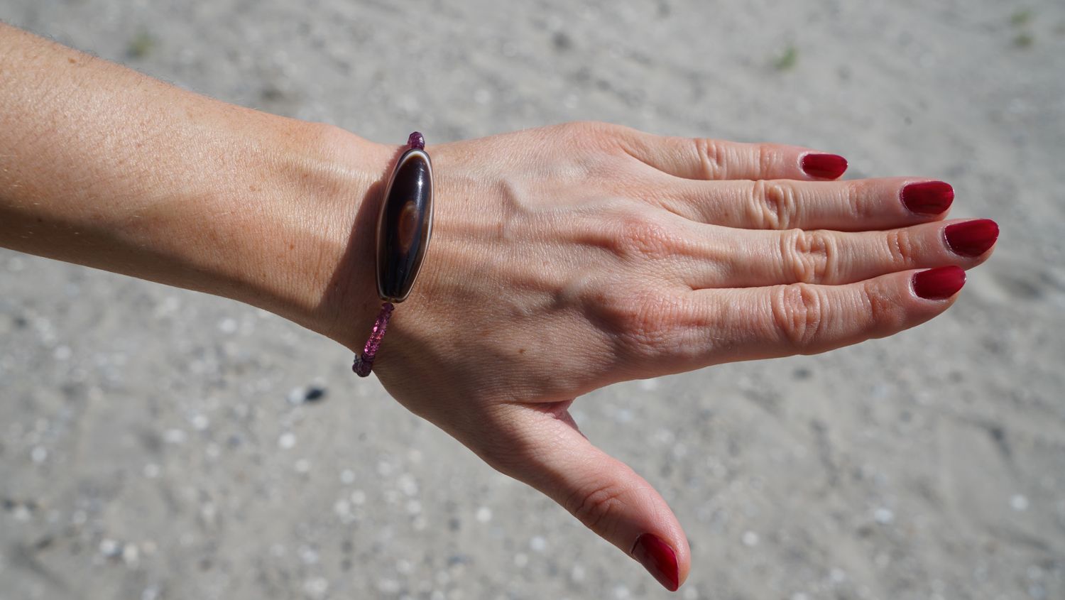 Agaat  Granaat Armband