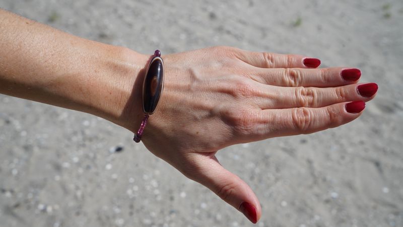 Agaat  Granaat Armband