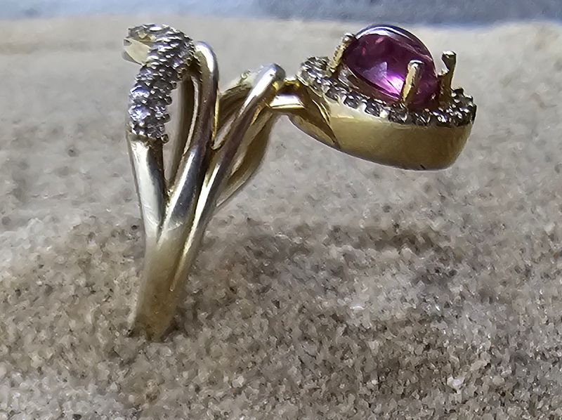 Tourmalijn roze ring