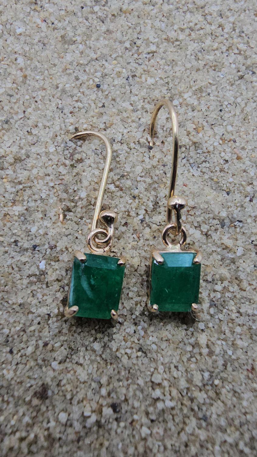 Smaragd Goud Oorbellen