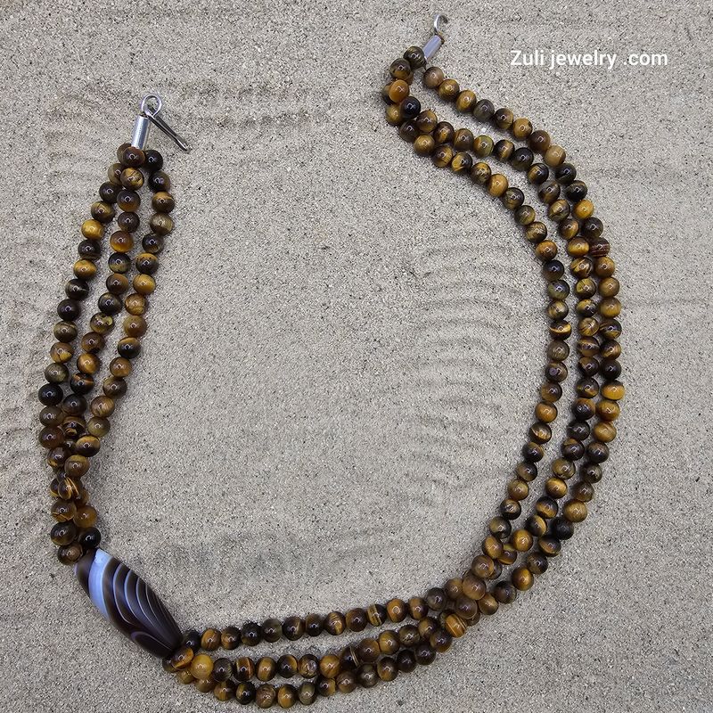 Tijgeroog Agaat Ketting