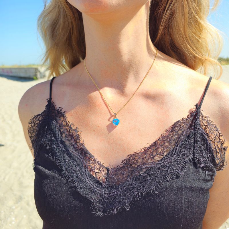 Topaas Hanger in Goud