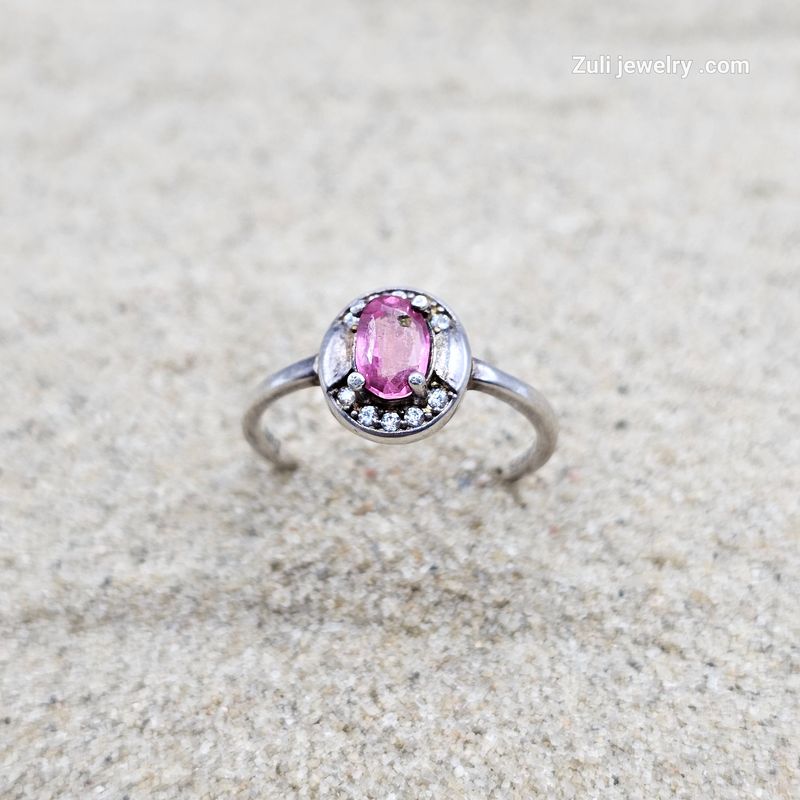 Toermalijn Roze Ring