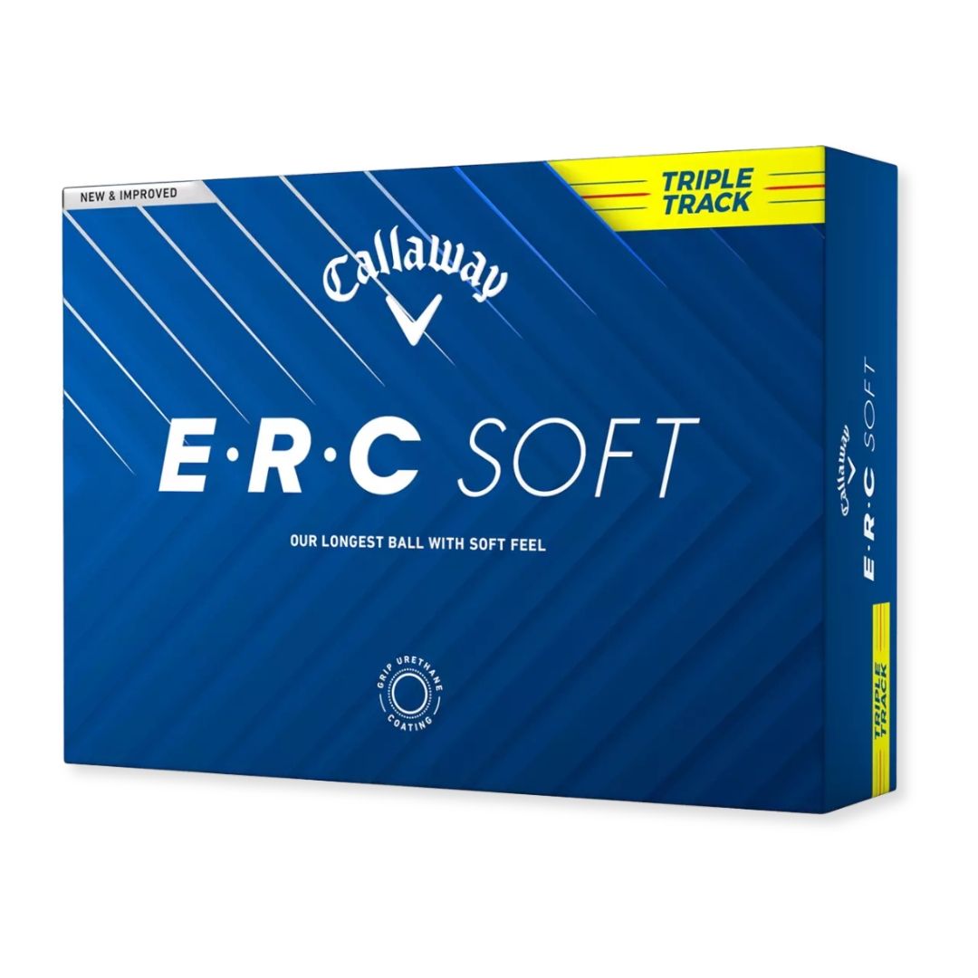 Callaway 2025 ERC Soft Triple Track Golf Balls, Color: Yellow