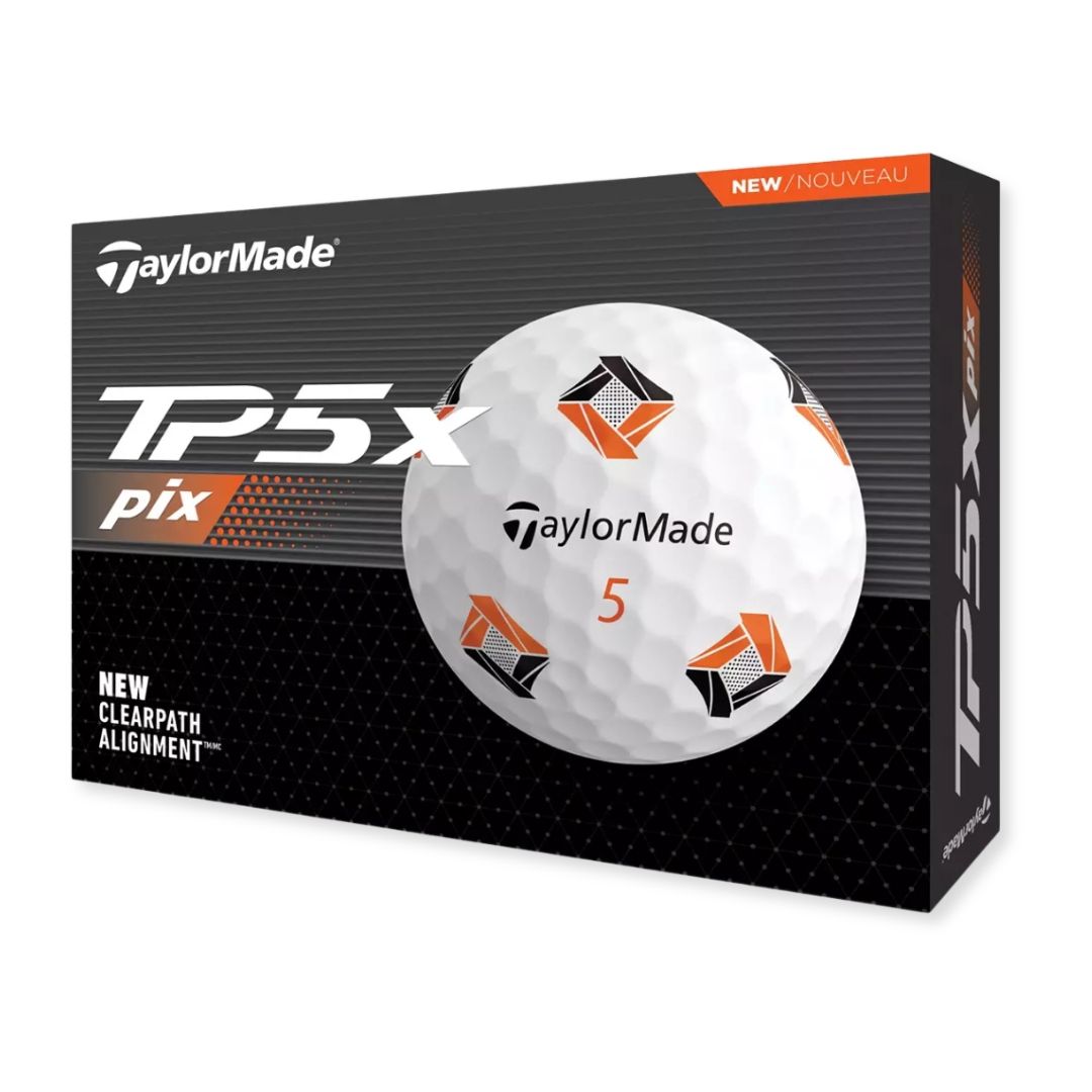TaylorMade 2024 TP5x pix Golf Balls, Color: White