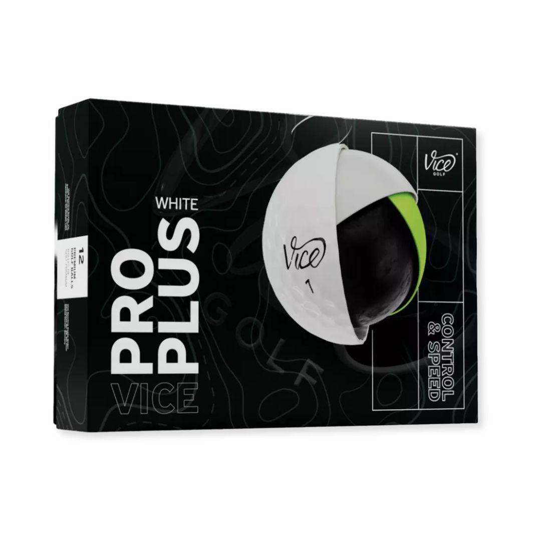 Vice 2024 Pro Plus Golf Balls, Color: White