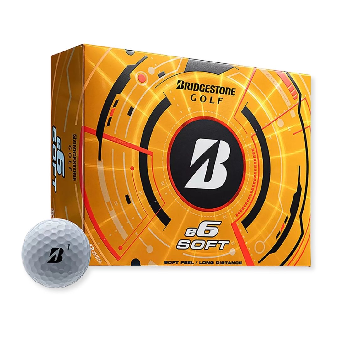 Bridgestone 2025 e6 Soft Golf Balls, Color: White